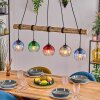 Koyoto Lampa wisząca, Kula świetlna, Lampa wisząca Ecru, Czarny, 5-punktowe