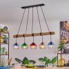 Koyoto Lampa wisząca, Kula świetlna, Lampa wisząca Ecru, Czarny, 5-punktowe