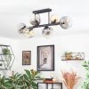 Ripoll Lampa sufitowa, Kula świetlna W kolorze bursztynu, Przezroczysty, Przydymiony, 6-punktowe