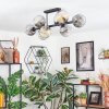 Koyoto lampa sufitowa, kula świetlna bursztynowy, przezroczysty, przydymiony, 8-punktowe