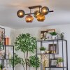 Koyoto lampa sufitowa, kula świetlna niebeieski, złoty, zielony, miedziany, 5-punktowe