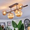 Chehalis Lampa sufitowa, Kula świetlna W kolorze bursztynu, 5-punktowe