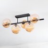 Chehalis Lampa sufitowa, Kula świetlna W kolorze bursztynu, 5-punktowe