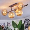 Chehalis Lampa sufitowa, Kula świetlna W kolorze bursztynu, 5-punktowe