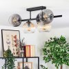 Koyoto lampa sufitowa, kula świetlna bursztynowy, przezroczysty, przydymiony, 5-punktowe