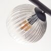 Koyoto lampa sufitowa, kula świetlna bursztynowy, przezroczysty, przydymiony, 5-punktowe