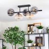Koyoto lampa sufitowa, kula świetlna bursztynowy, przezroczysty, przydymiony, 5-punktowe