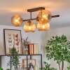 Koyoto lampa sufitowa, kula świetlna bursztynowy, 5-punktowe