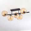 Koyoto lampa sufitowa, kula świetlna bursztynowy, 5-punktowe