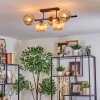 Koyoto lampa sufitowa, kula świetlna bursztynowy, 5-punktowe