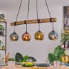 Ripoll Lampa wisząca, Kula świetlna, Lampa wisząca Ecru, Czarny, 4-punktowe