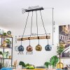 Ripoll lampa wisząca, kula świetlna, lampa wisząca kolory naturalne, czarny, 4-punktowe