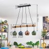 Ripoll Lampa wisząca, Kula świetlna, Lampa wisząca Ecru, Czarny, 4-punktowe