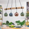 Ripoll lampa wisząca, kula świetlna, lampa wisząca kolory naturalne, czarny, 4-punktowe