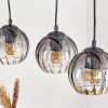 Koyoto lampa wisząca, kula świetlna, lampa wisząca kolory naturalne, czarny, 4-punktowe