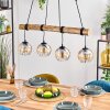 Koyoto lampa wisząca, kula świetlna, lampa wisząca kolory naturalne, czarny, 4-punktowe