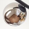 Koyoto lampa sufitowa, kula świetlna bursztynowy, chrom, przezroczysty, przydymiony, 5-punktowe