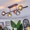 Chehalis lampa sufitowa, kula świetlna niebeieski, zielony, przezroczysty, miedziany, 5-punktowe