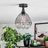 Rafel Lampa sufitowa Czarny, 1-punktowy