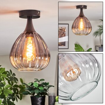 Rafel Lampa sufitowa Czarny, 1-punktowy