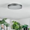 Salmi Lampa sufitowa, Panel LED Szary, Srebrny, 1-punktowy