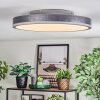 Salmi Lampa sufitowa, Panel LED Szary, Srebrny, 1-punktowy