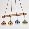Koyoto Lampa wisząca, Kula świetlna, Lampa wisząca Ecru, Czarny, 4-punktowe