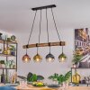 Koyoto Lampa wisząca, Kula świetlna, Lampa wisząca Ecru, Czarny, 4-punktowe