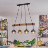 Koyoto lampa wisząca, kula świetlna, lampa wisząca kolory naturalne, czarny, 4-punktowe
