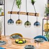 Koyoto lampa wisząca, kula świetlna, lampa wisząca kolory naturalne, czarny, 4-punktowe