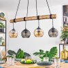 Koyoto Lampa wisząca, Kula świetlna, Lampa wisząca Ecru, Czarny, 4-punktowe