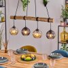 Koyoto Lampa wisząca, Kula świetlna, Lampa wisząca Ecru, Czarny, 4-punktowe