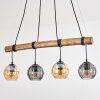 Koyoto Lampa wisząca, Kula świetlna, Lampa wisząca Ecru, Czarny, 4-punktowe