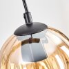 Koyoto Lampa wisząca, Kula świetlna, Lampa wisząca Ecru, Czarny, 4-punktowe