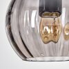 Koyoto Lampa wisząca, Kula świetlna, Lampa wisząca Ecru, Czarny, 4-punktowe