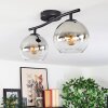 Koyoto Lampa sufitowa, Kula świetlna Chrom, Przezroczysty, Przydymiony, 2-punktowe