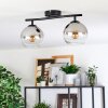 Koyoto Lampa sufitowa, Kula świetlna Chrom, Przezroczysty, Przydymiony, 2-punktowe