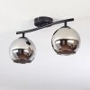 Koyoto lampa sufitowa, kula świetlna chrom, przydymiony, 2-punktowe