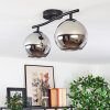 Koyoto lampa sufitowa, kula świetlna chrom, przydymiony, 2-punktowe