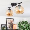 Koyoto lampa sufitowa, kula świetlna bursztynowy, 2-punktowe