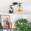 Koyoto lampa sufitowa, kula świetlna bursztynowy, przydymiony, 2-punktowe