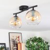 Koyoto Lampa sufitowa, Kula świetlna W kolorze bursztynu, Przezroczysty, 2-punktowe
