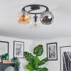 Ripoll lampa sufitowa, kula świetlna bursztynowy, przezroczysty, przydymiony, 3-punktowe