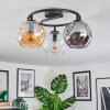 Ripoll Lampa sufitowa, Kula świetlna W kolorze bursztynu, Przezroczysty, Przydymiony, 3-punktowe