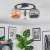 Ripoll lampa sufitowa, kula świetlna bursztynowy, przezroczysty, przydymiony, 3-punktowe