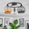 Ripoll Lampa sufitowa, Kula świetlna W kolorze bursztynu, Przezroczysty, Przydymiony, 3-punktowe
