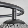Ripoll Lampa sufitowa, Kula świetlna W kolorze bursztynu, Przezroczysty, Przydymiony, 3-punktowe