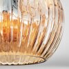 Ripoll Lampa sufitowa, Kula świetlna W kolorze bursztynu, Przezroczysty, Przydymiony, 3-punktowe