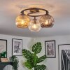 Ripoll Lampa sufitowa, Kula świetlna W kolorze bursztynu, Przezroczysty, Przydymiony, 3-punktowe
