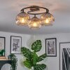 Ripoll Lampa sufitowa, Kula świetlna Przezroczysty, Przydymiony, 3-punktowe